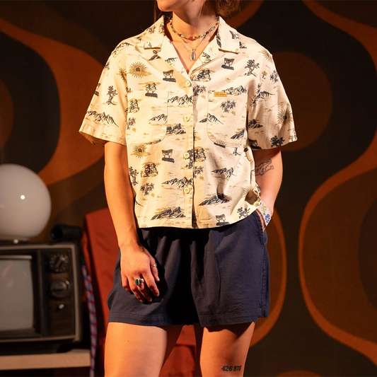 General front view of Topo Designs Daytripper Short Sleeve - Women's in "Westbound"