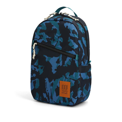 Front View of Topo Designs Light Pack in "Midnight Tectonic"