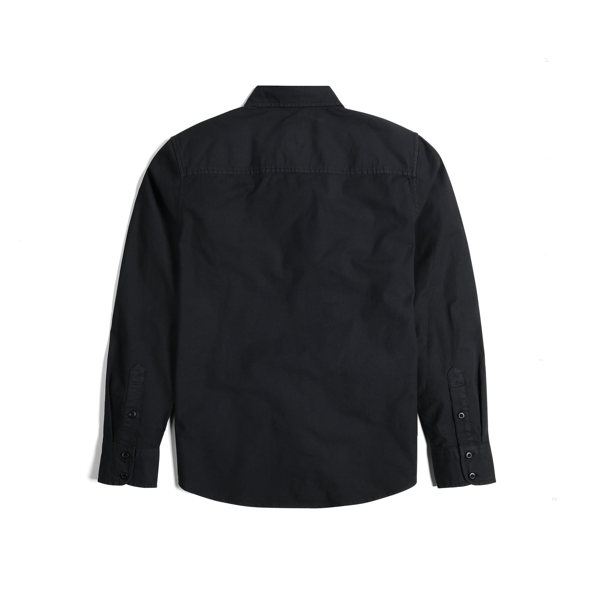 Back View of Topo Designs Dirt Desert Shirt - Men's in "Black"