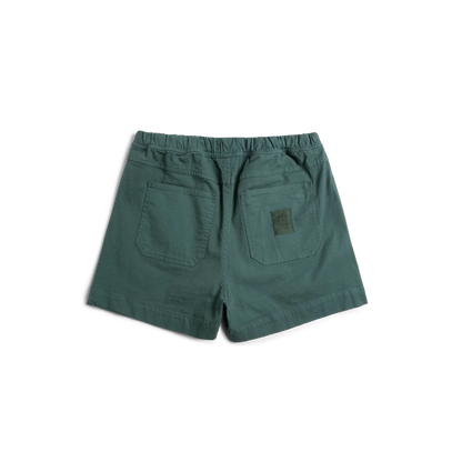 Back View of Topo Designs Dirt Shorts - Women's in "Evergreen"