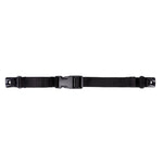 Topo Designs backpack sternum strap in black with clip attachments in "Black Clip" variant.